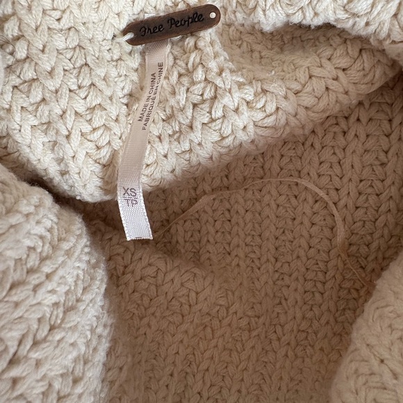 Free People Cream Cowl Neck Sweater - Picture 3 of 6